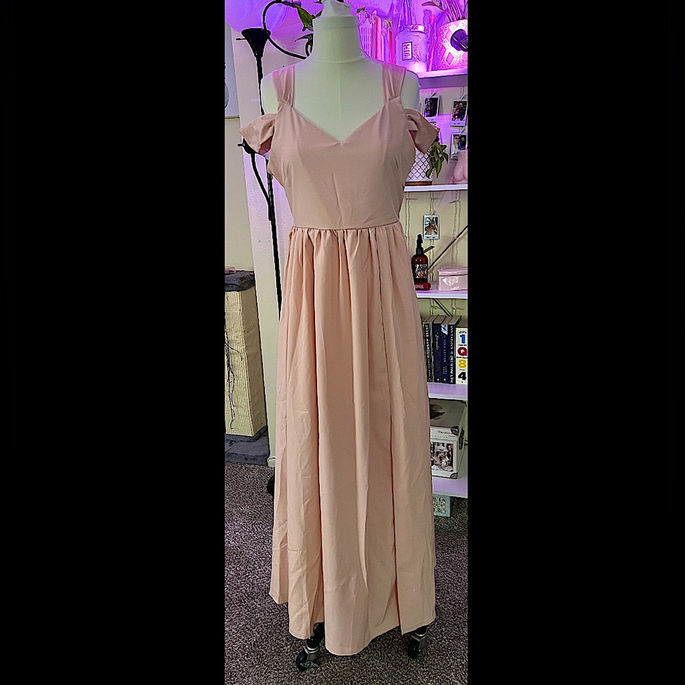 CHICSEW Peach Bridesmaid Dress Size Small